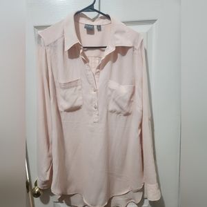 New York & Company Blouse Light Pink -M